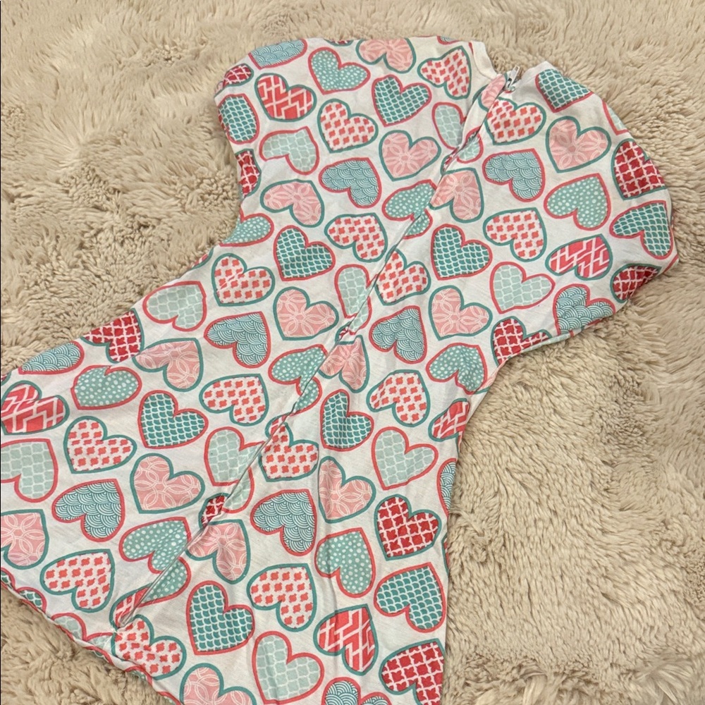 Zipadee-Zip Heart Patterned Sleepwear Zip Up Sleepsack Sleep Sack